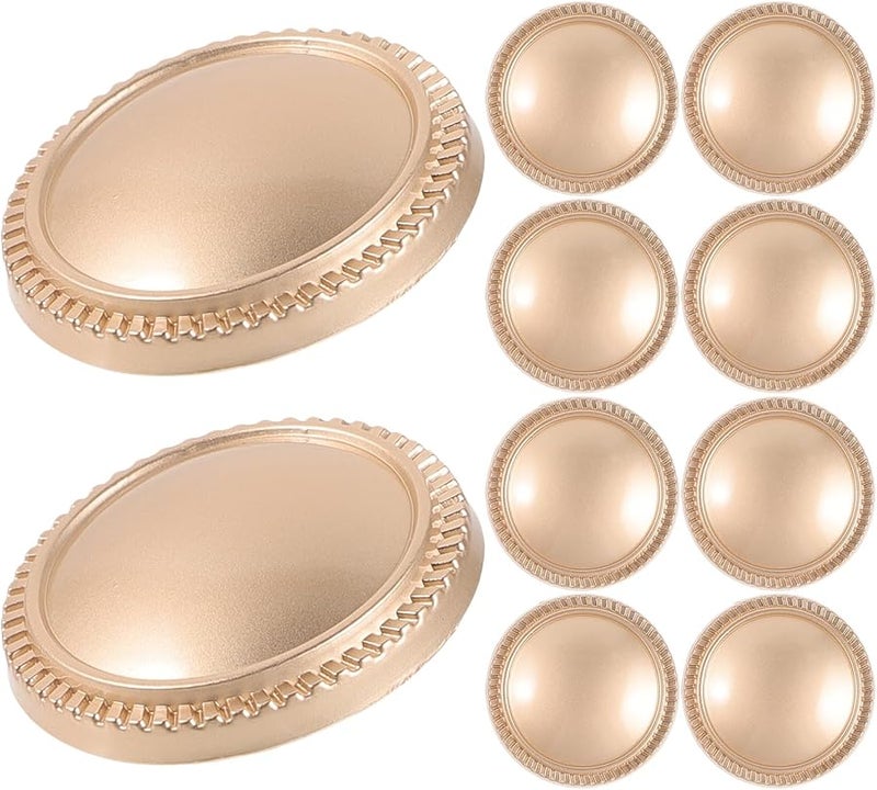 Vintage Gold Sewing Buttons 22 5mm Round Metal For Clothing DIY Craft - Image 1